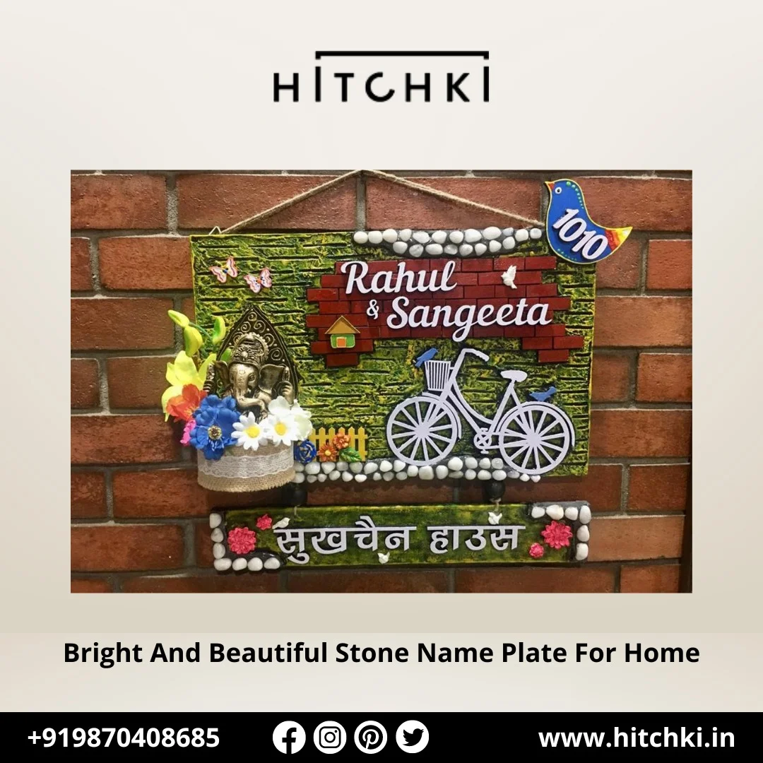 Bright and Beautiful Stone Name Plates for Your Home