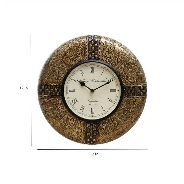 Brown Vintage Wall Clock 000 4
