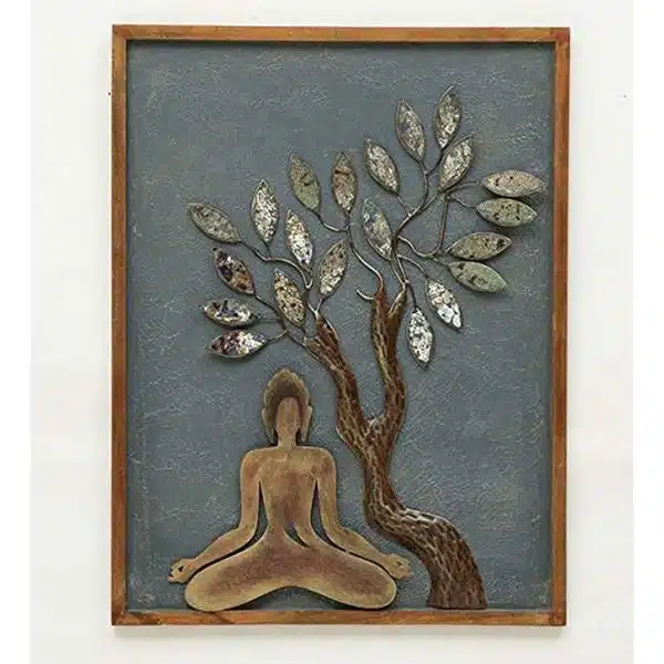 Buddha Art Tree On Board 001