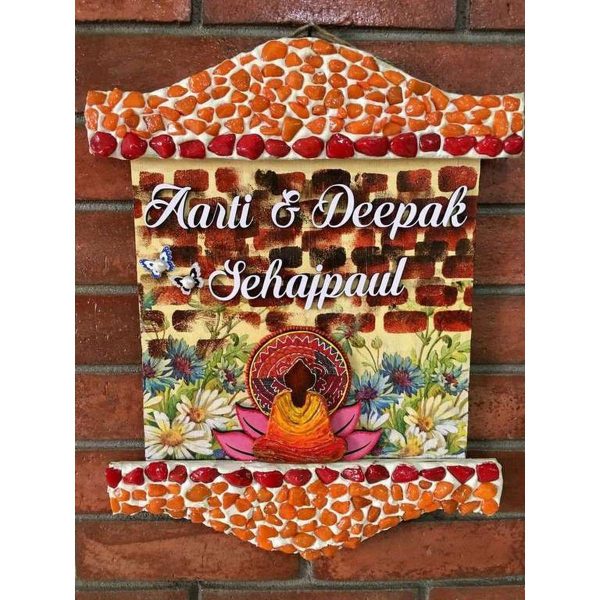 Buddha In the Woods Wooden Name Plate 1 600x600
