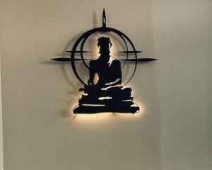 Buddha Metal LED Wall Sign