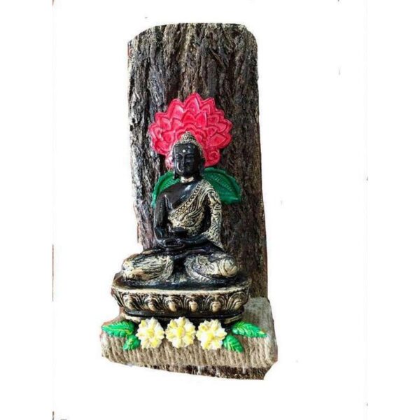 Buddha Wood log Key Holder 2