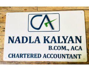 CA Acrylic Office Name Plate customizable 1