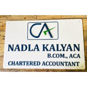 CA Acrylic Office Name Plate customizable 1