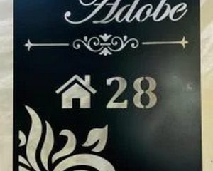 CNC Laser Cut Metal LED Waterproof Name Plate