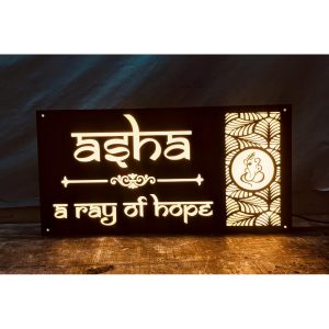 CNC Laser Cut Waterproof House LED Name Plate (1)
