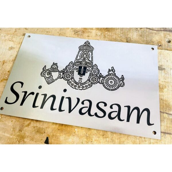 CNC Lazer Cut Stainless Steel 304 Grade Home Name Plate1