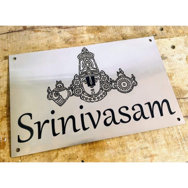 CNC Lazer Cut Stainless Steel 304 Grade Home Name Plate2