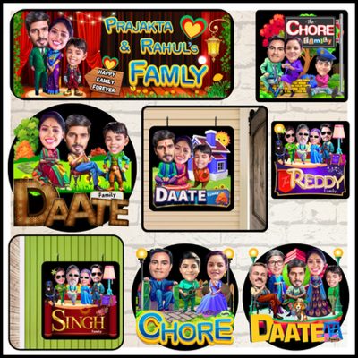 Caricature Name Plates