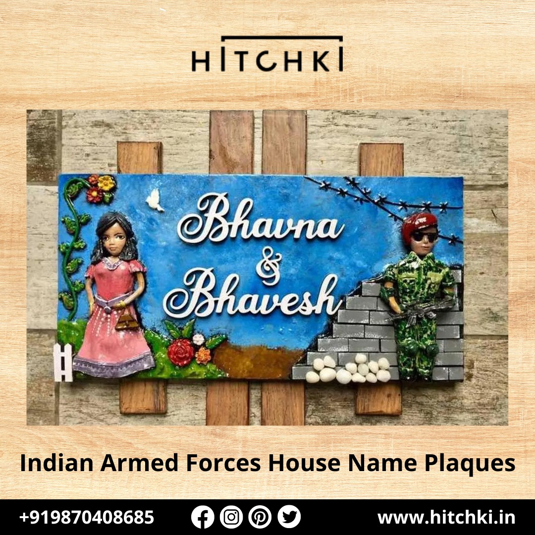 Celebrate Valor with Indian Armed Forces House Name Plaques A Tribute to Bravery and Patriotism