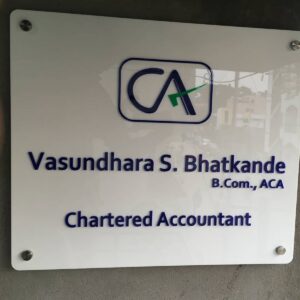 Chartered Accoumtant Name Plate