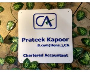 Chartered Accountant Weatherproof Name Plate