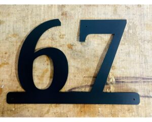 Classic Design CNC Lazer Cut Metal Door Number Plate