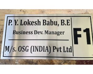 Company Stainless Steel 304 Engraved Name Plate