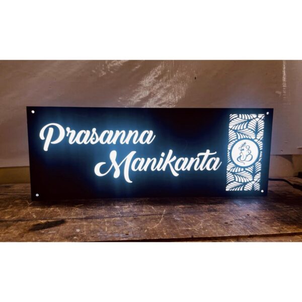 Cool White Waterproof LEDS Acrylic Name Plate