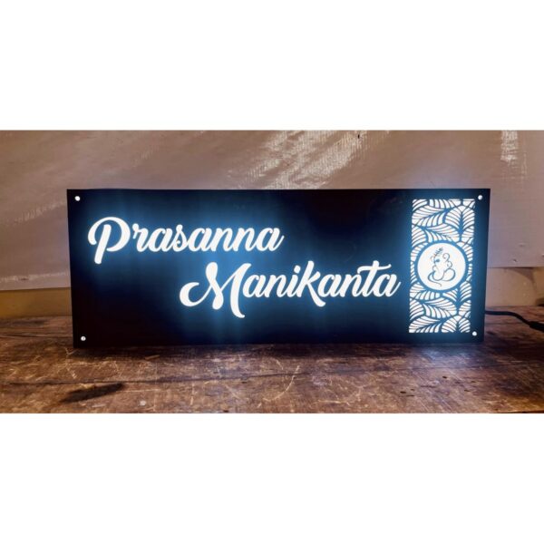 Cool White Waterproof LEDS Acrylic Name Plate1