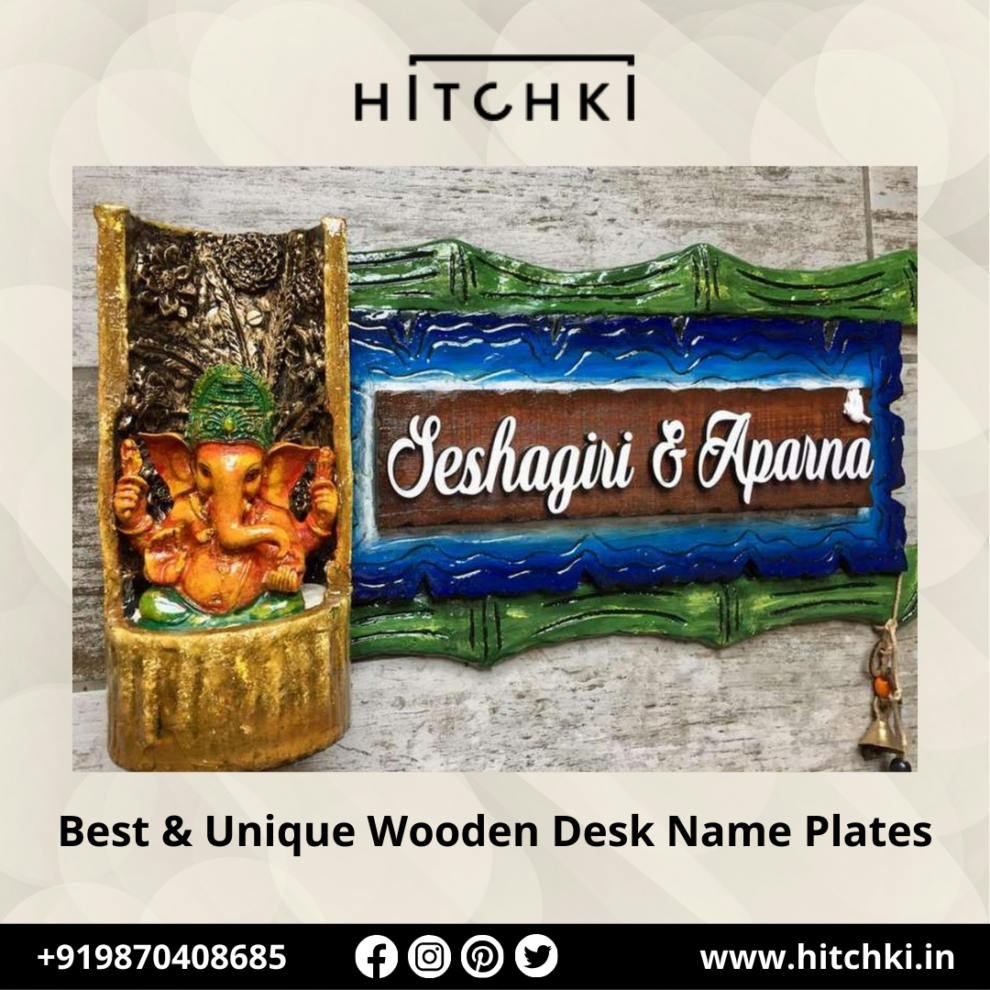 Unique Handcrafted Wooden Nameplates | Crafted Elegance