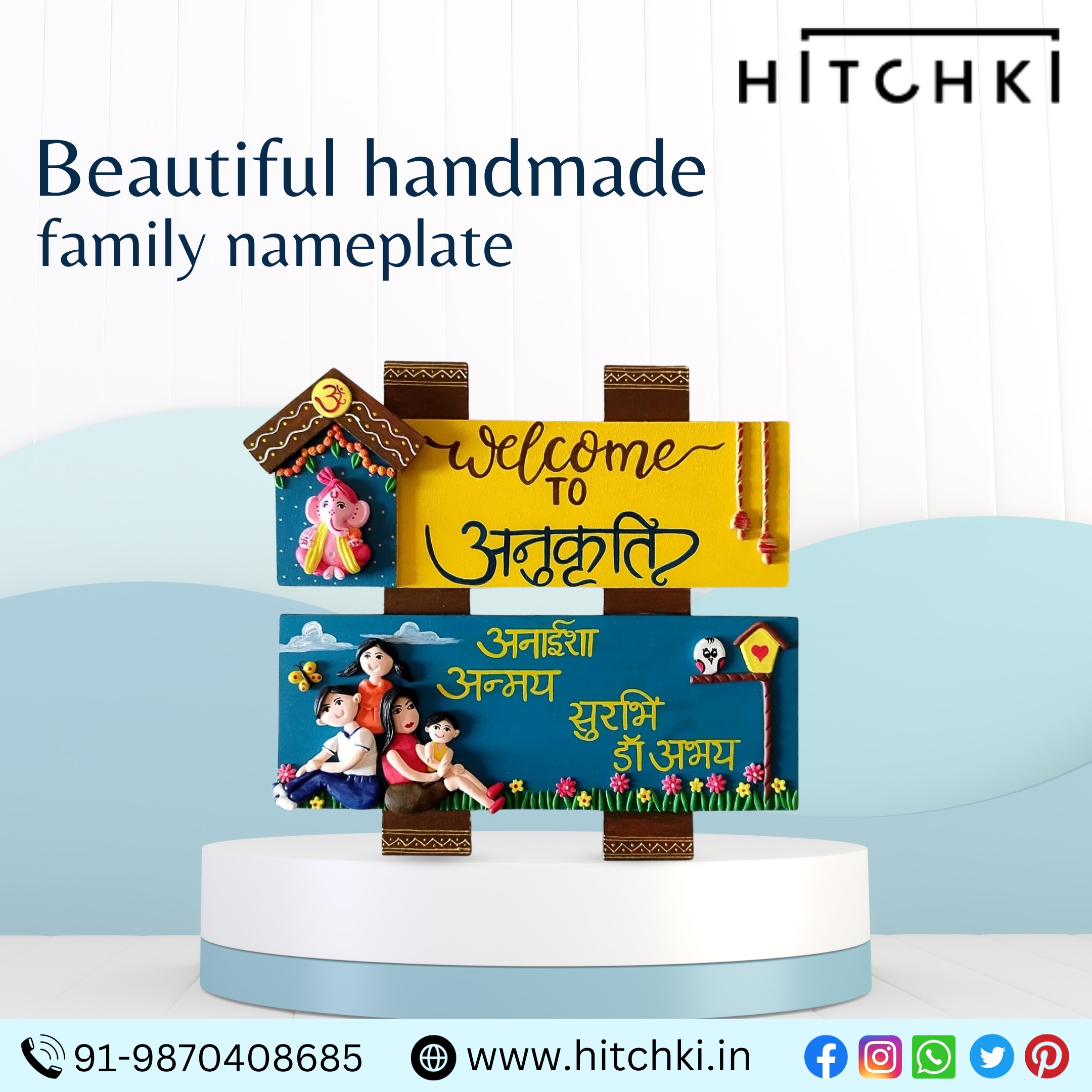 Crafted Elegance Unveiling the Beauty of Handmade Family Nameplates