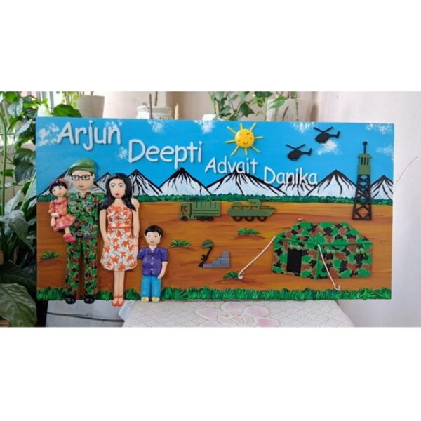 CraftyOwl Customized Handmade ArmyThemed Nameplate 1 Blog