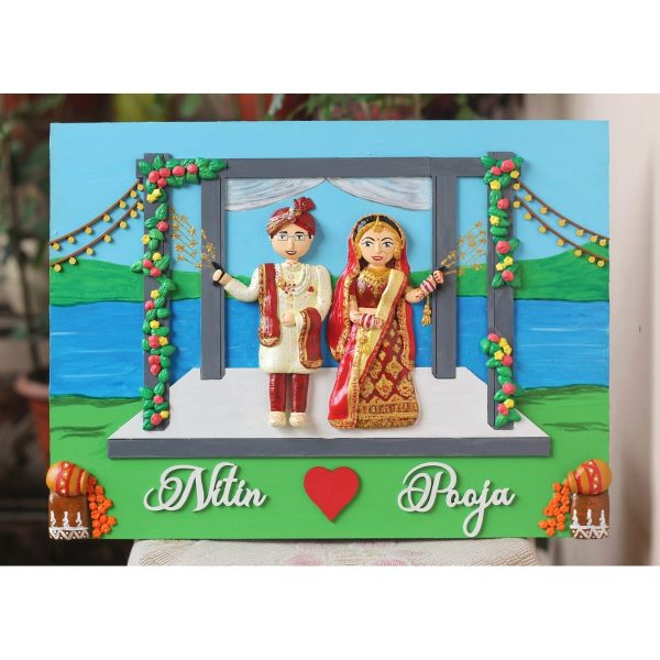 Craftyowl Wedding Themed Nameplate