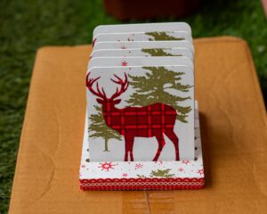 Creative Corner Christmas Themed Coaster Set 1