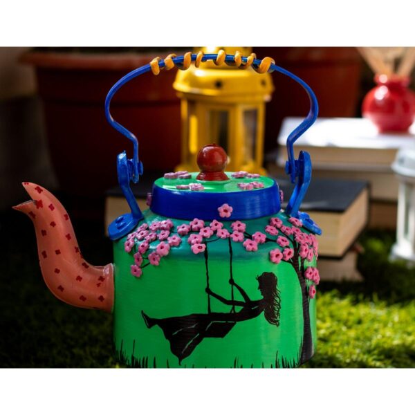Creative Corner Girl on a swing themed kettle