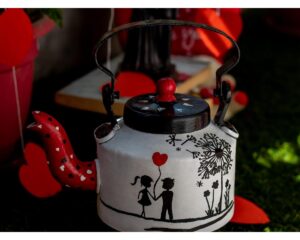 Creative Corner Love themed Hand painted decorative Kettle