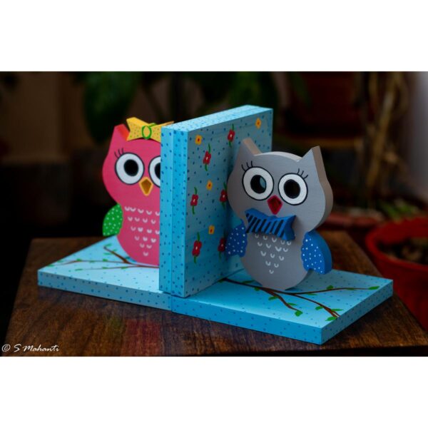 Creative Corner Owl Themed wooden book end 5