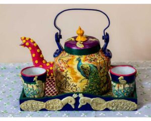 Creative Corner Peacock themed customized teapot set 1