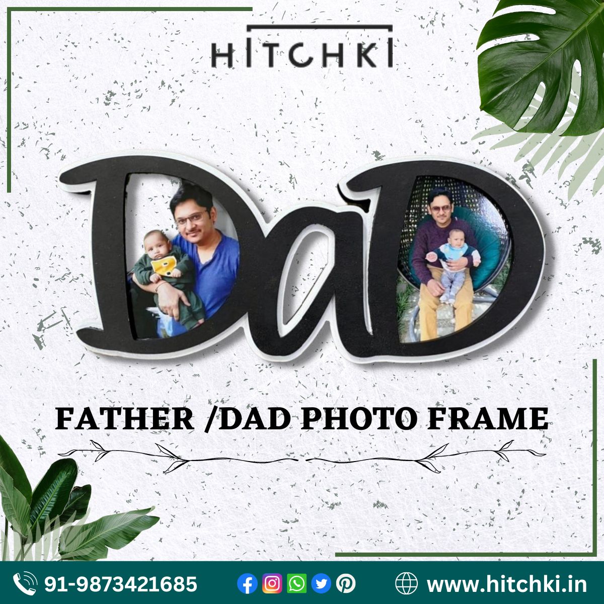 Creative Photo Frame For Dad And Son Gift Decor 1