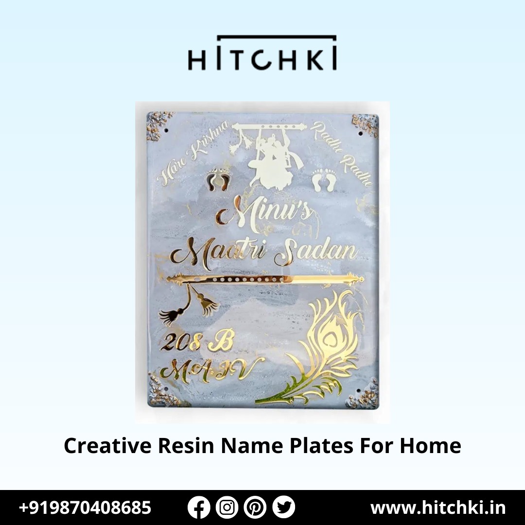 Creative Resin Name Plates for Home Unique and Personalized Elegance