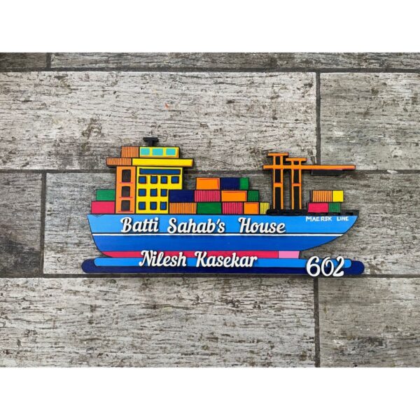 Custom Cargo Ship Navy Nameplate Enhance Your Maritime Identity 1