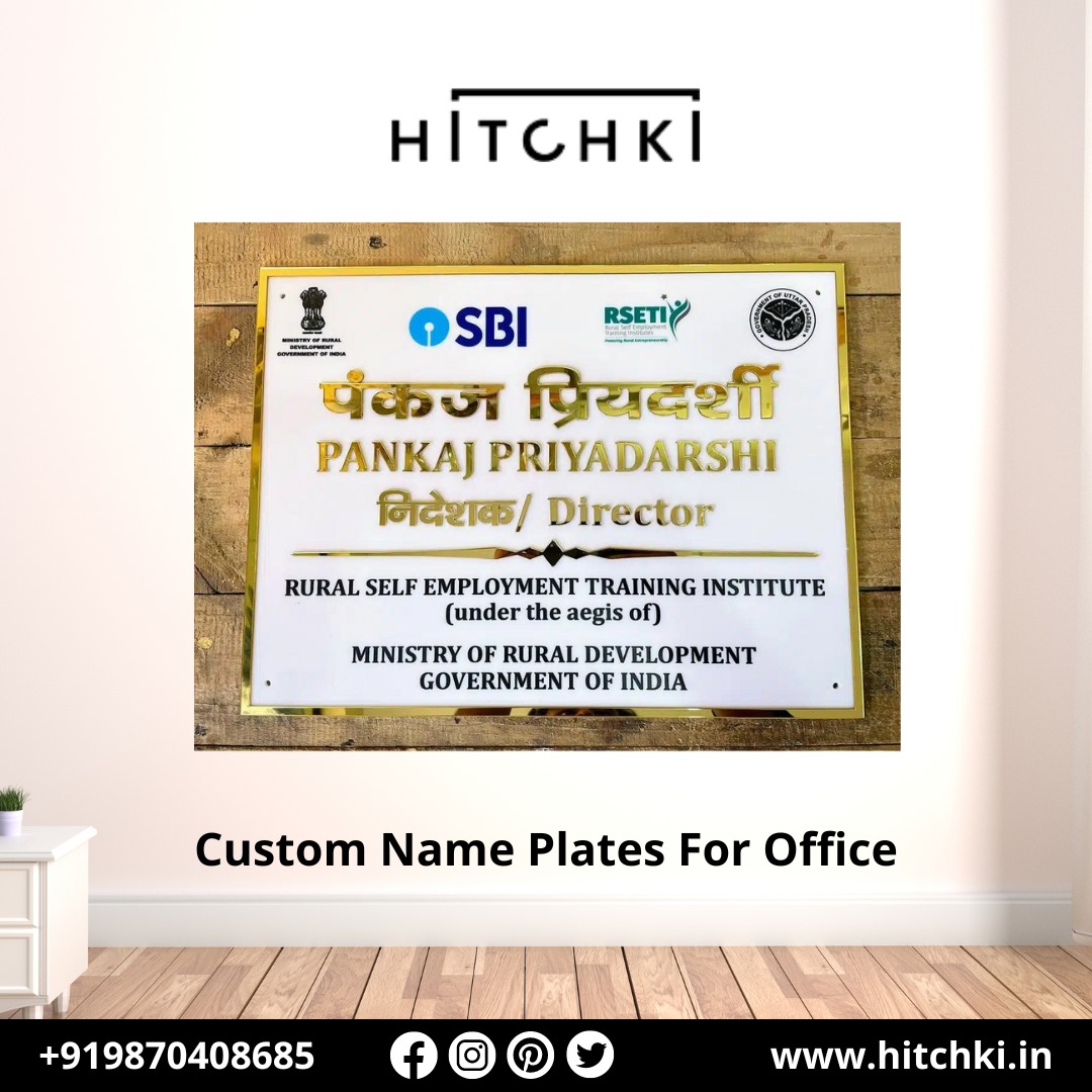 Custom Name Plates for Office – Elevate Your Professional Space