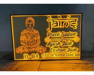 Customize Acrylic Buddha Name Plate waterproof