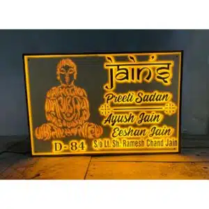 Customize Acrylic Buddha Name Plate waterproof