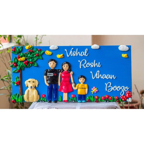 Customized Handcrafted Family Nameplate 1