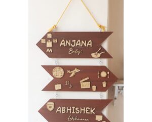 Customized Hanging Nameplate For Couples