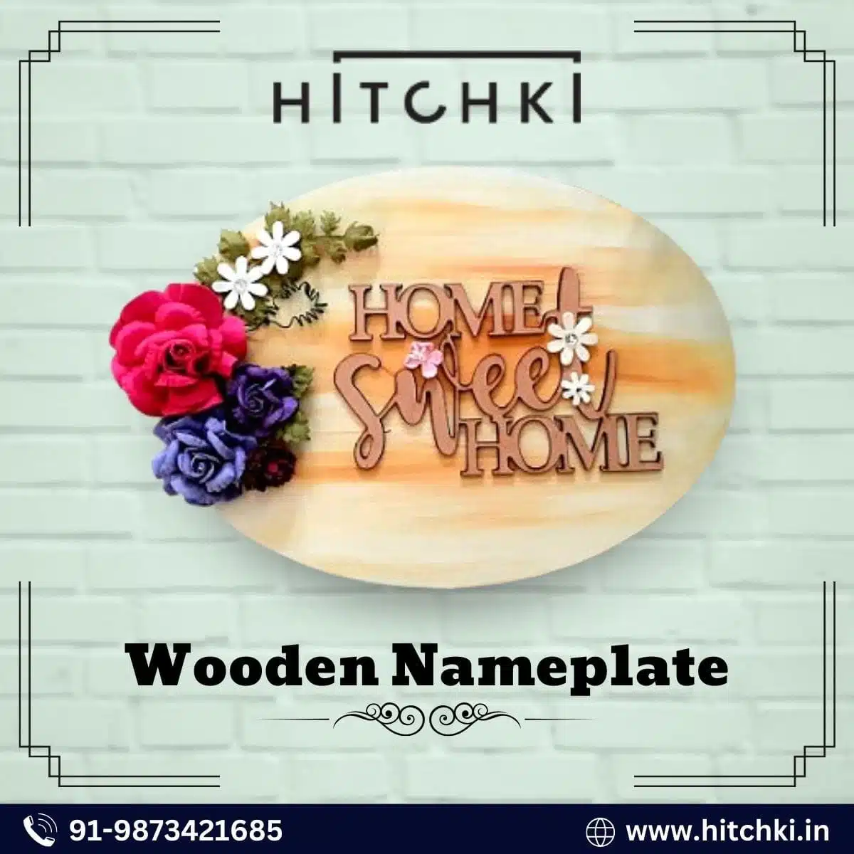 Customized Wooden Name Plate For Your Home