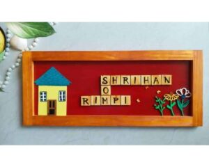 Customized Wooden Nameplate 1