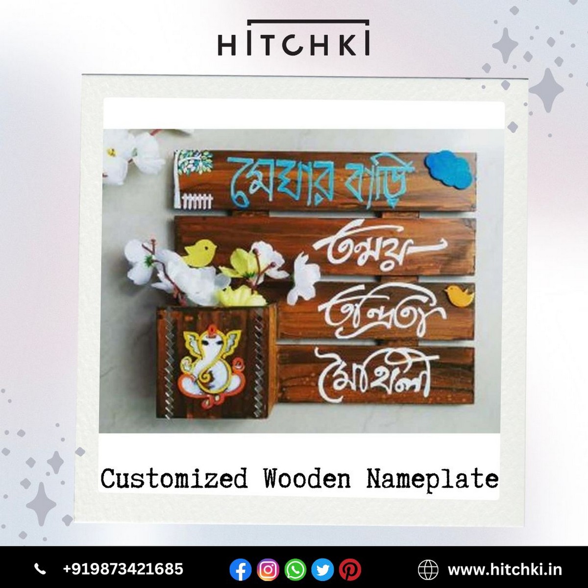 Customized Wooden Nameplate
