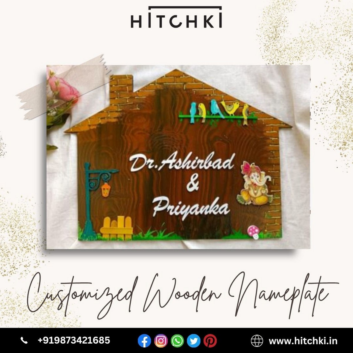 Customized Wooden Nameplate