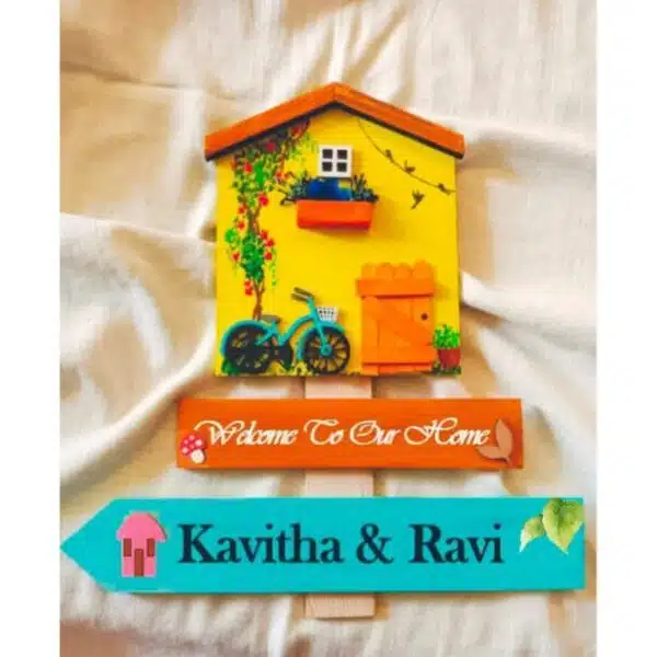 Customized Wooden Nameplate 2
