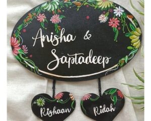 Customized Wooden Nameplate