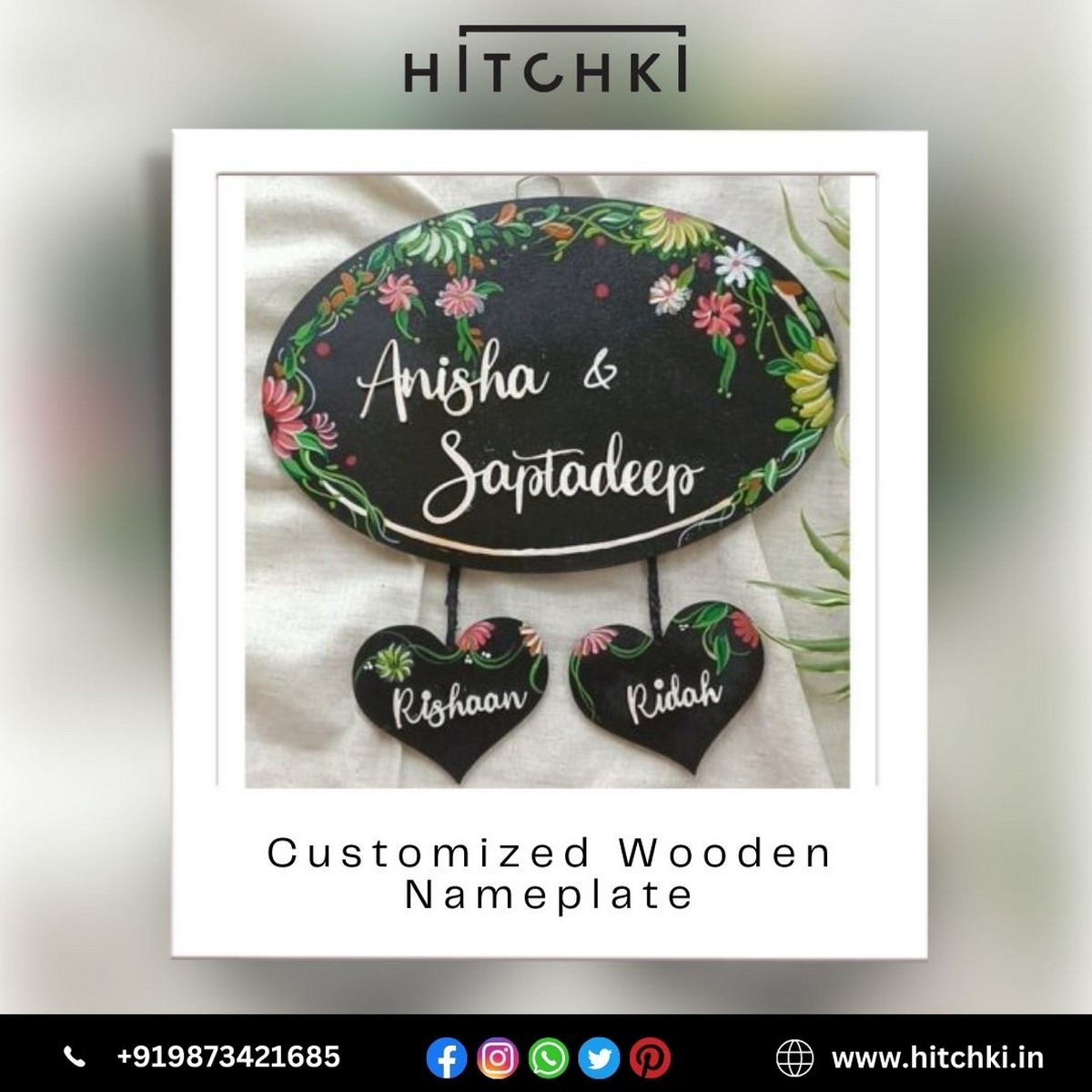 Customized Wooden Nameplate