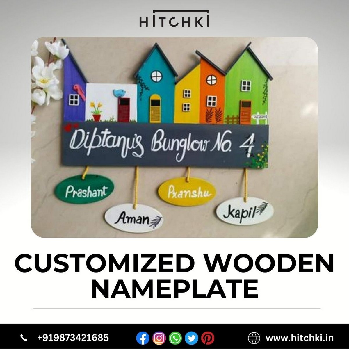 Customized Wooden Nameplate
