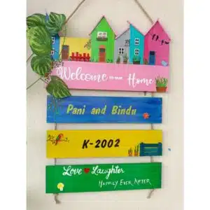 Customized Wooden Nameplate For Home 1