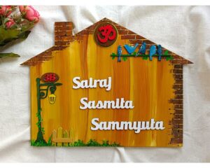 Customized Wooden Nameplate1