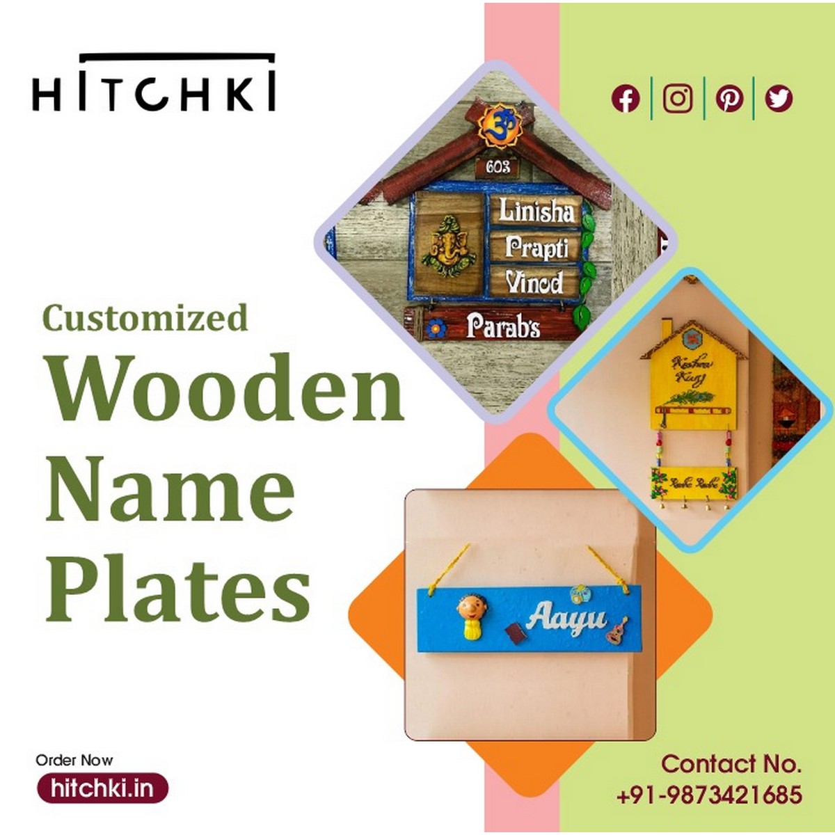 Customised Wooden Name Plates Online Name Plates 