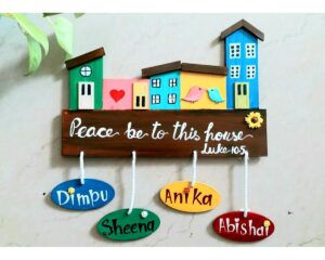 Customized wooden nameplate 1