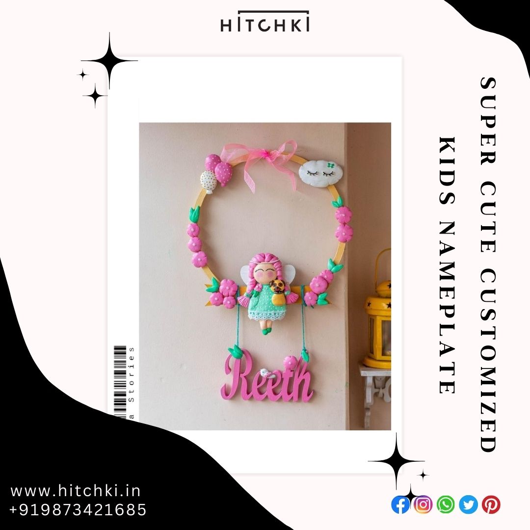 Cute Customized Kids Nameplate